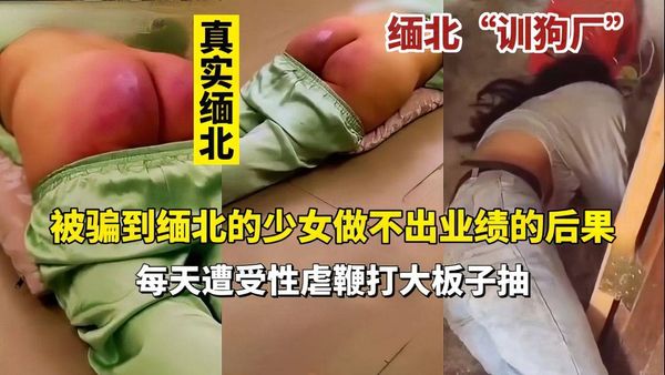 被骗到缅北的猪仔不努力工作挨板子
