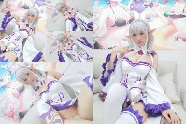 nagisa魔物喵-自摄系列-Re:0艾米莉亚同人cos