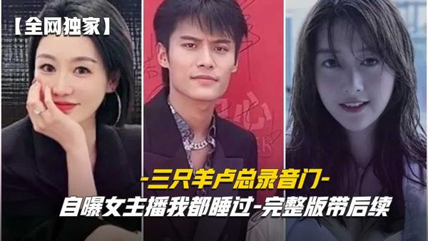 三只羊卢总录音门，自曝女主播我都睡过-完整版带后续