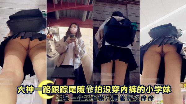 大神尾随跟踪偷拍没穿内裤的学生妹掀裙偷拍小穴高清特写
