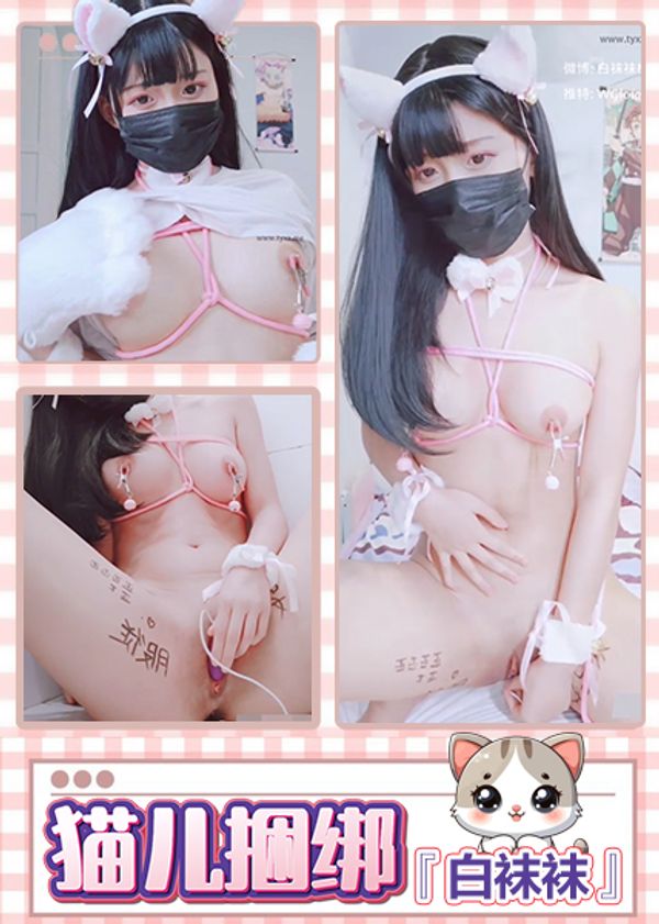 『白袜袜』猫儿捆绑