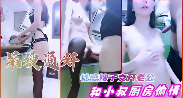 弟嫂通奸，性感嫂子支开老公，和小叔厨房偷情
